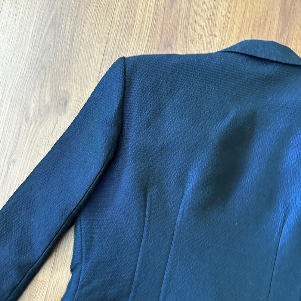 Vintage Christian Dior Iridescent Blue Blazer - Picture 10 of 14